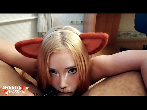 ❤️ E folo e Kitsune le titi ma le cum i lona gutu Vitio feusua'iga